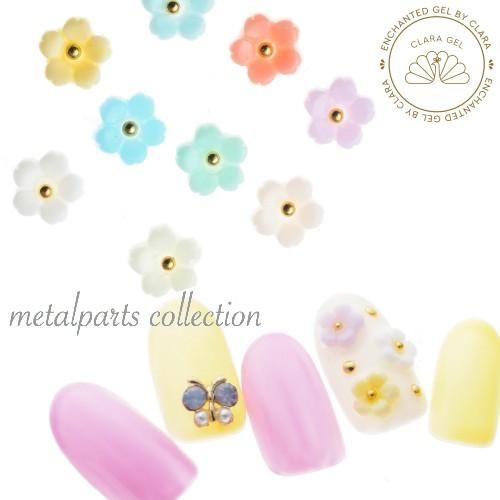 最大93 Offクーポン ネイルパーツ カラージェル ネイル セット ビジュー メタル スタッズ デコ セルフ 花 ピンク 5個入 パステルフラワー 全9色 C41 45