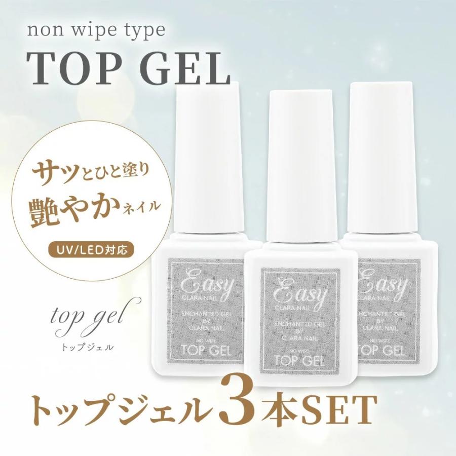 トップコート ネイル セット 筆付き 拭き取り不要 ジェルネイル トップジェル 送料無料 簡単 初心者 プロ おすすめ ノンワイプトップ ボトル 7ml 3個セット Easyseriestop3set Clara Nail クララネイル 通販 Yahoo ショッピング