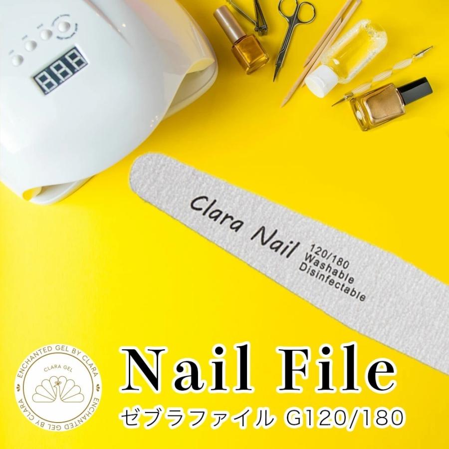 ネイルファイル ネイルツール オフ 使い方 面取り 種類 おすすめ かわいい ジェルネイル ネイルケア おうち時間 ネイルファイル ゼブラ 180 1 3点セット File1 3set Clara Nail クララネイル 通販 Yahoo ショッピング