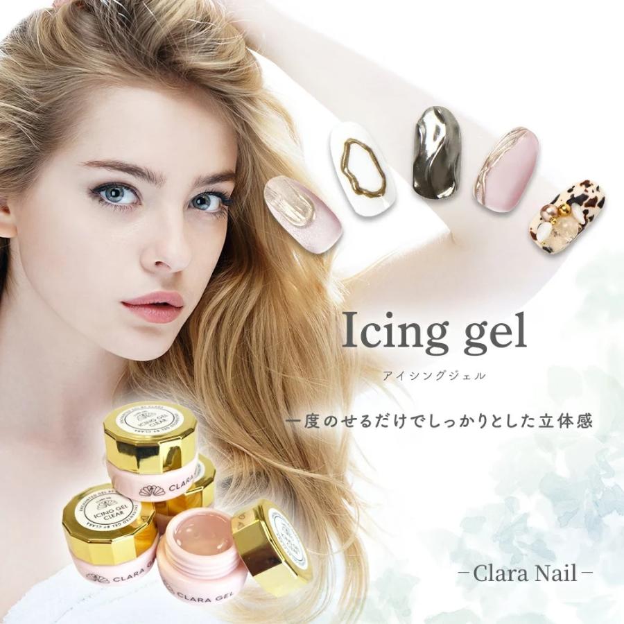ネイル ジェルネイル アイシング アイシングジェル クリア クリアジェル ノンワイプ 送料無料 おすすめ 人気 安い 透明感 トップ トップコート トップジェル Icinggel Clara Nail クララネイル 通販 Yahoo ショッピング