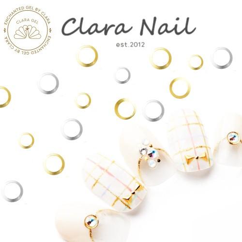 ネイルパーツ メタル 大容量 リング Ss5 Ss9 ゴールド シルバー ラウンド スタッズ 60個 ジェル C8 Tw Clara Nail クララネイル 通販 Yahoo ショッピング