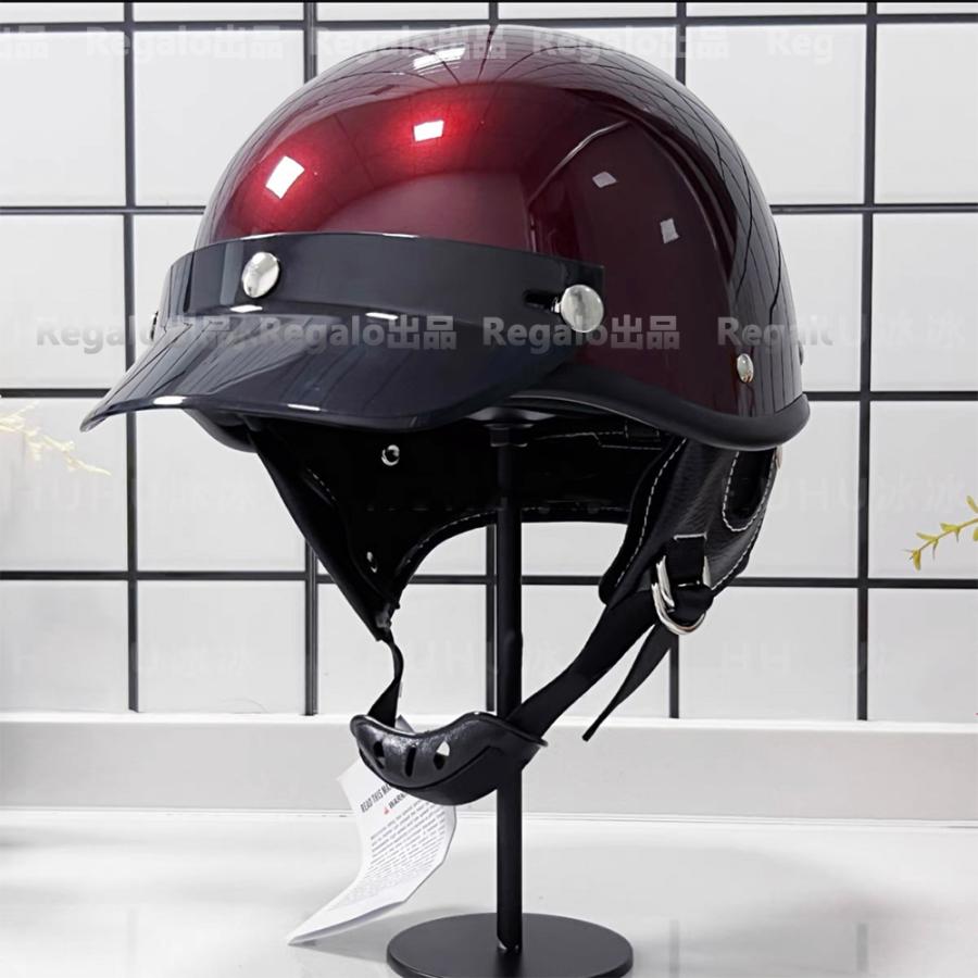 低価格の バイクヘルメット ハーレー ヘルメット 高硬度材料 耐衝撃性#14 ヘルメット/シールド