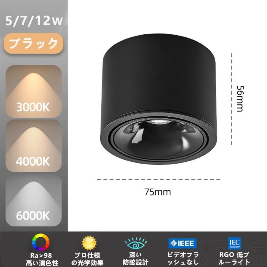 シーリングライト led対応 ダウンライト スポットライト 照射角度調節可能 照明器具 間接照明 おしゃれ 北欧 居間用 寝室 和室 小型 簡単設置 工事不要｜clarity4c｜03