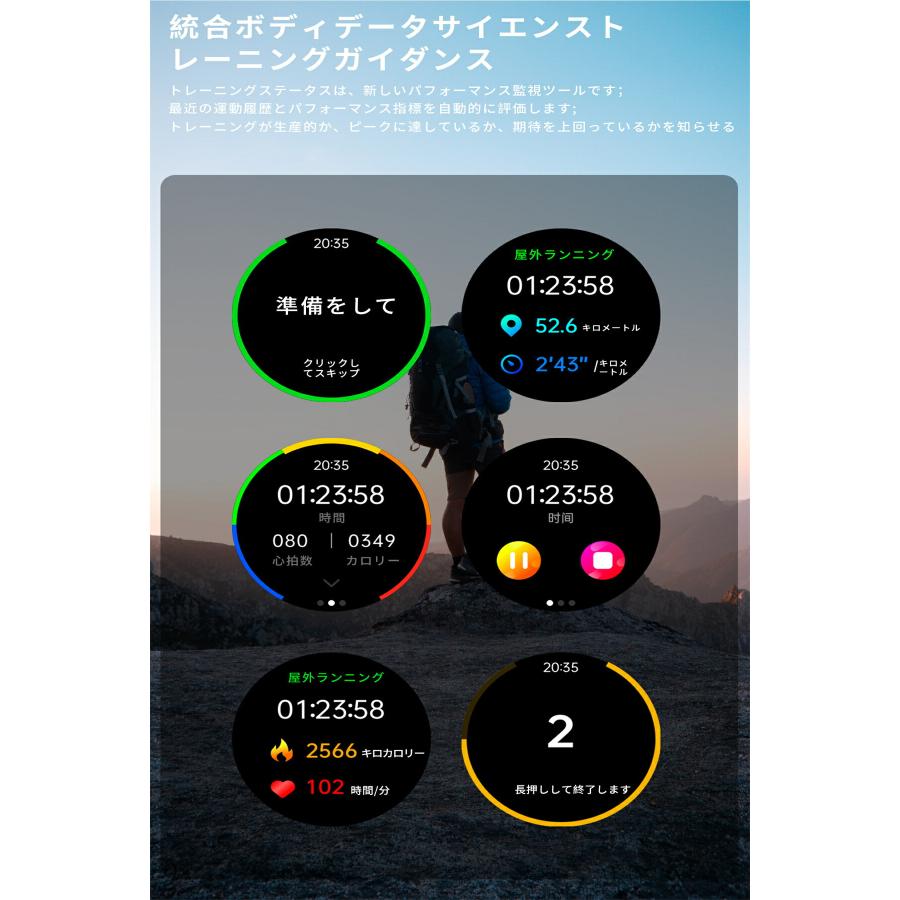 スマートウォッチ スマートブレスレット 血圧測定 血糖値測定 スポーツウォッチ 腕時計 プレゼント 血中酸素 敬老の日 活動量計 音楽プレーヤー IP67防水 心拍計｜clarity4c｜18