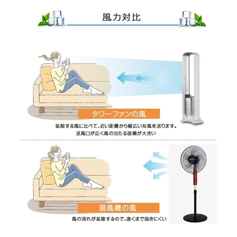 扇風機 タワーファン dcモーター 羽なし リビング 羽根のないファン 空気の循環 花粉・ウイルス対策空気浄化 省エネ スマートリモコン 無羽根 生活家電 予約機能｜clarity4c｜15