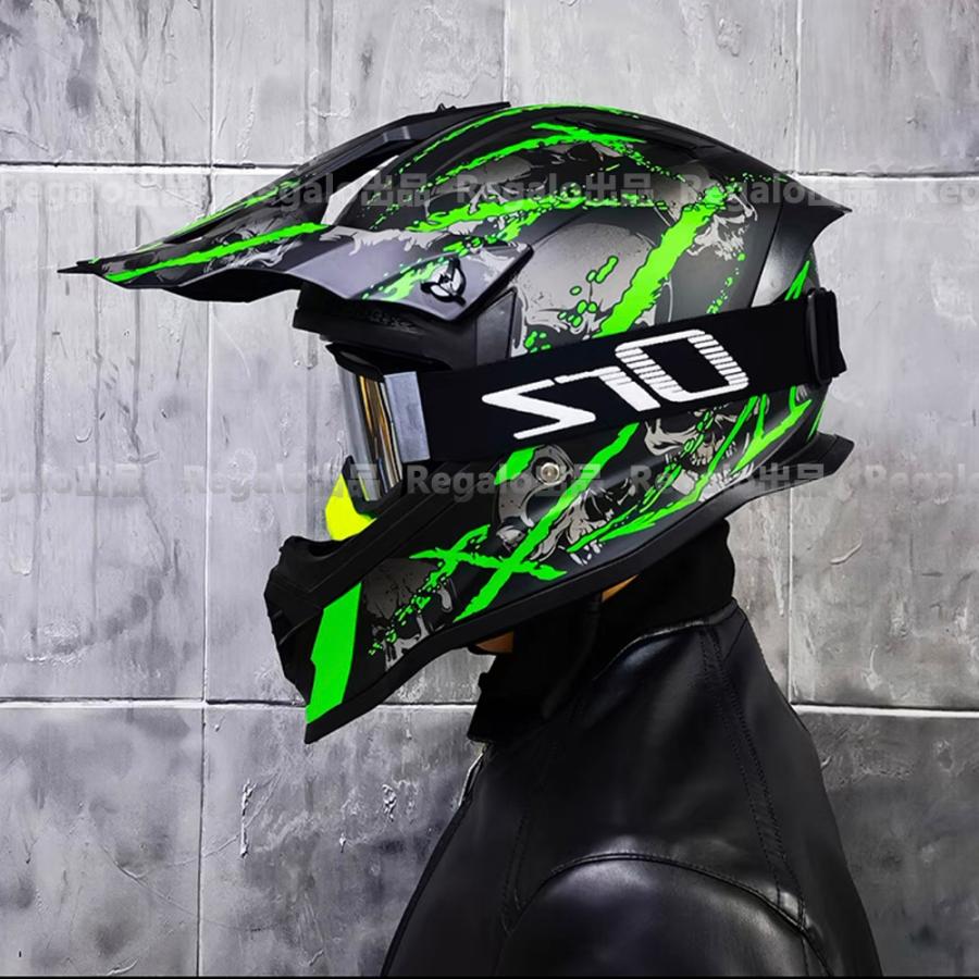 詰替え オフロードヘルメット フルフェイスヘルメット DOT規格品-14