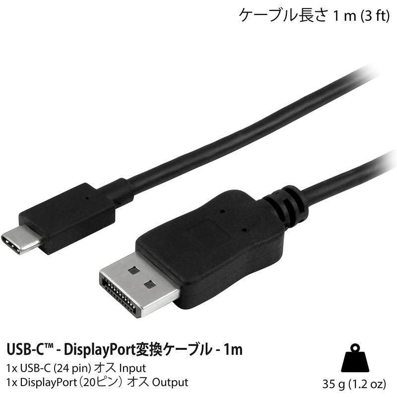 USB-C DisplayPortディスプレイケーブル USB Type-C ディスプレイポート変換アダプ