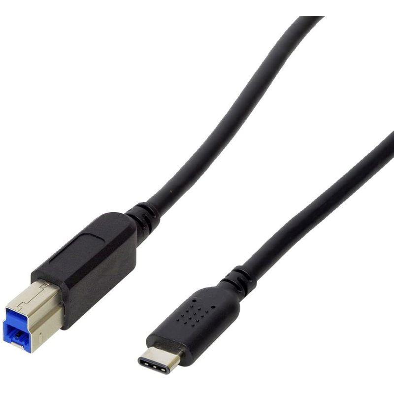 Digio2 USB3.1 Type-Cケーブル Gen.1 Type-C to USB3.1B 2m ブラック ZUH-CB3120B