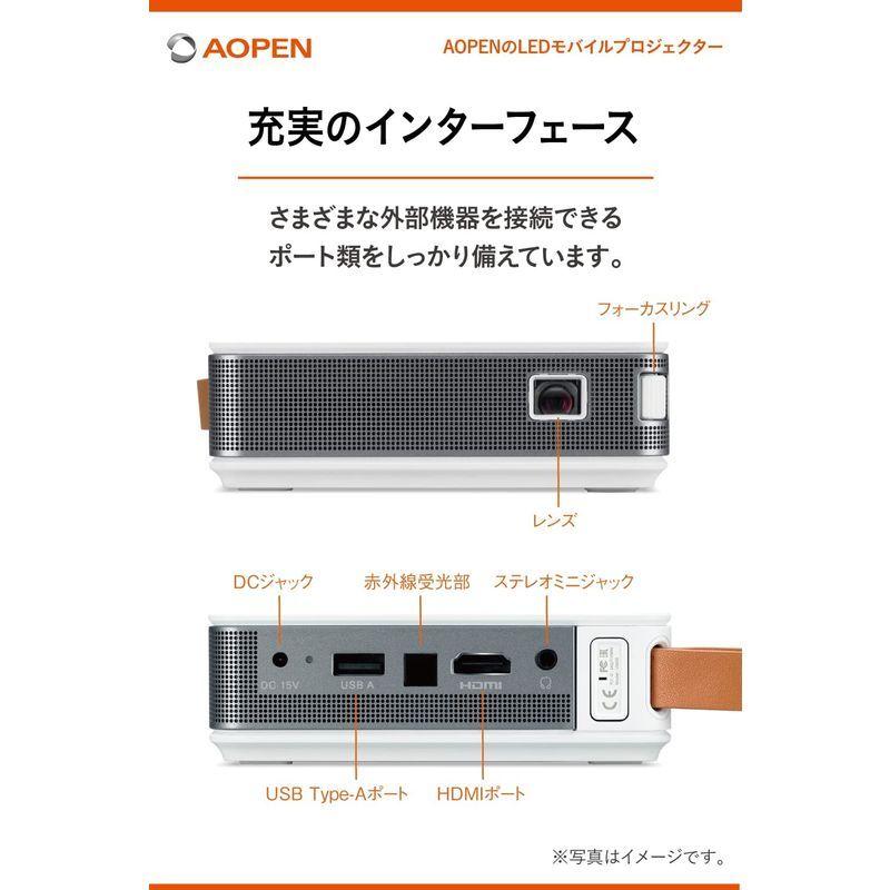 AOpen　LEDモバイルプロジェクター　PV12　ANSI　lm　(標準)　x　854　DLP?　(480p)　480　150　方式　11