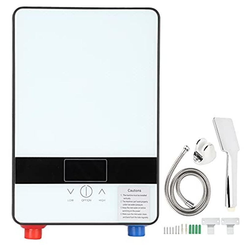 電気タンクレス給湯器 家庭の台所の洗浄 LCDディスプレイ付き 4500W110Vインスタント給湯器(ヒーター シャワーキット)