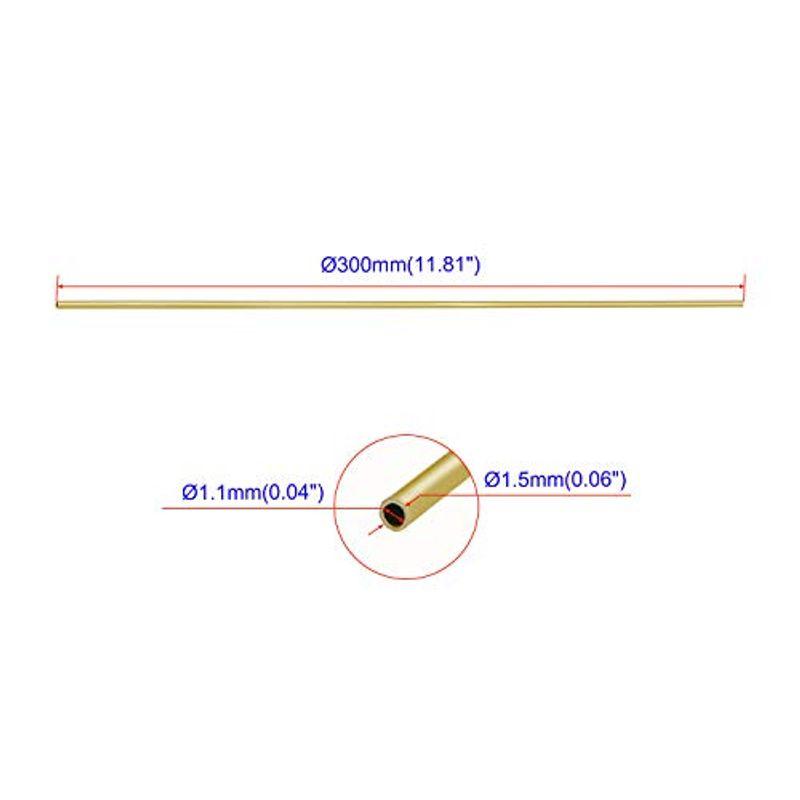 Aopin真ちゅう丸管銅パイプID 1.1mm 25quot; 300mm 1.5mm 50quot;中空銅管 OD x Ft 通販 Aopin真ちゅう丸管銅パイプID 3.6mm 50" x OD 4mm 25"中空銅管 300mm Ft 12 イン