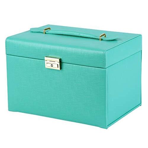 Sansreponse ジュエリーボックス 鍵付き 大容量 豪華 アクセサリーケース アクセサリー収納 アクセサリーボックス ティファニーブルー B07dv4xyvq クラルテ 通販 Yahoo ショッピング