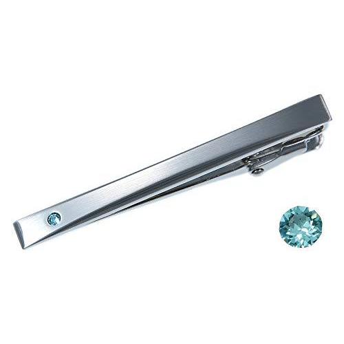 ネット直販店 誕生石 タイピン メンズ スワロフスキー社製クリスタル ネクタイピン ターコイズ 海外出荷 Maincoffee Com Ec