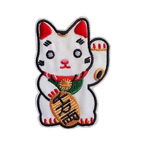 Xunhui 縁起物ワッペン招き猫アップリケ可愛い刺繍手作り手芸 5枚 占い 開運 Www Bollywoodpapa Com