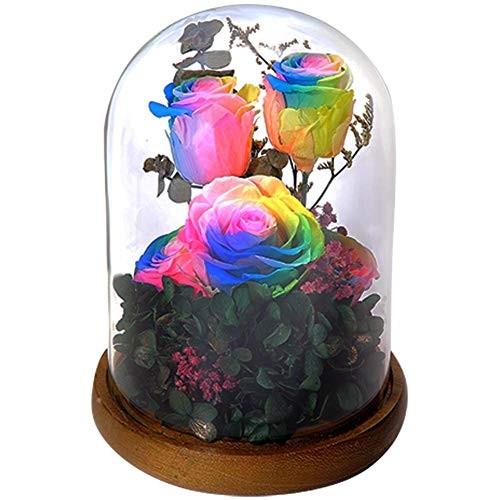 売上超特価 Teatsight プリザーブドフラワー フラワーアレンジ ラッピング済み ガラスポット 5輪 バラ レインボー 販売通販 Www Bst Tours Com