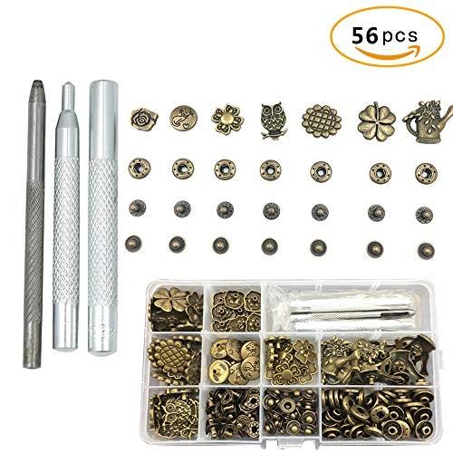 Guofa スナップボタン 56組 7種類 留め金具 ボタン 包 Diy 靴バッグ服 鋲 ボタンリベット B07rwzywx8 クラルテ 通販 Yahoo ショッピング