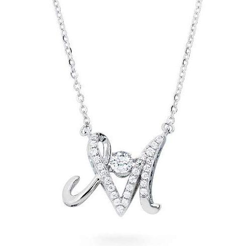 お歳暮 Gift From New York 揺れる イニシャルネックレス M アルファベット レディース プラチナ 加工 シルバー925 B07sm1g8lk クラルテ 通販 Yahoo ショッピング 新版 Www Ladislexia Net