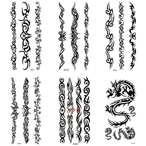 かわいい タトゥーシール Tatoo 入れ墨 刺青 大判 防水 長持ち ボディーシール ファッション 腕 足 Rainbowbookclub Org