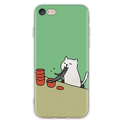 Iphone 6 ケース Iphone 6s 兼用 クリアケース かわいい ねこ 白猫 面白 Tpu ソフトケース アイフォン 憧れの