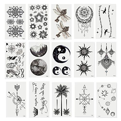 かわいい タトゥーシール Tatoo 入れ墨 刺青 大判 防水 長持ち ボディーシール ファッション 腕 足 Prettyfunnyballoons Com