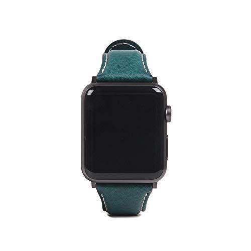 『1年保証』 SLG ブルー Minerva1.9×ボタン穴側:12.9/留め具側:9.5※ラグ含む×0.45cm Italian 42mm/44mm用 バンド Watch Apple Design(エスエルジーデザイン) スマートウォッチアクセサリー