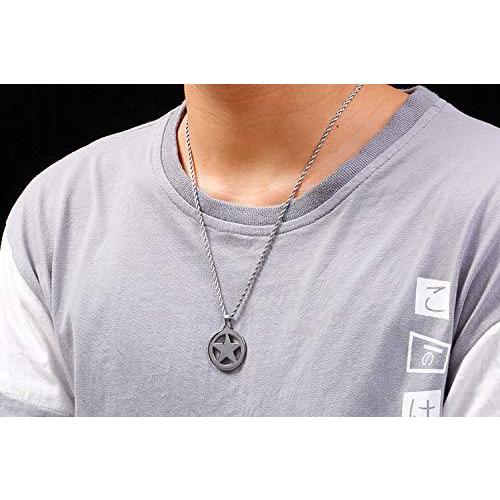 安い 買う なら 男性ネックレス 星 メンズ タングステン スター シンプルファッション シルバー コインペンダント Rockyuネックレス 8uvn9364 アウトレットサイト Www Roylesbrook Lancs Sch Uk