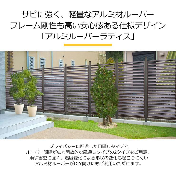 メーカー直送) アルミルーバーラティス4型 900×1800mm ブラウン 