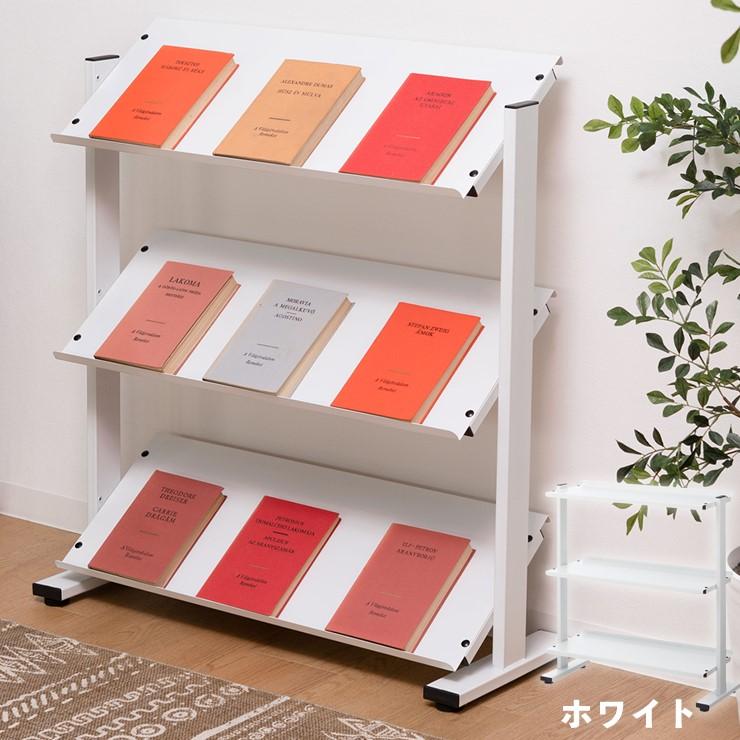 【スチール】２ＷＡＹラック（３Ｄ）／ホワイト　DIS-73WH