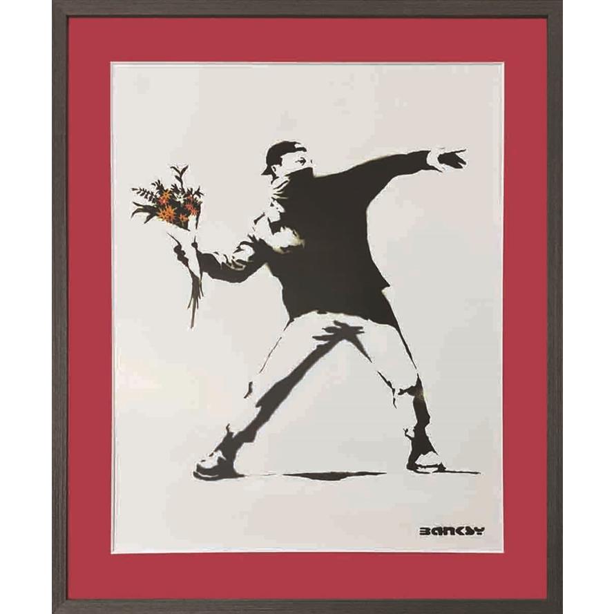バンクシー 花束を投げる男 Molotov(Limited Edition) 絵画 版画