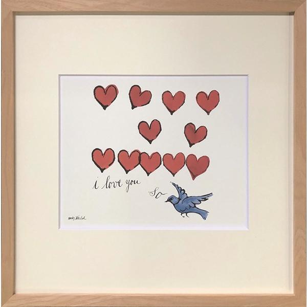 アートパネル アンディ・ウォーホル Andy Warhol I LOVE YOU SO C