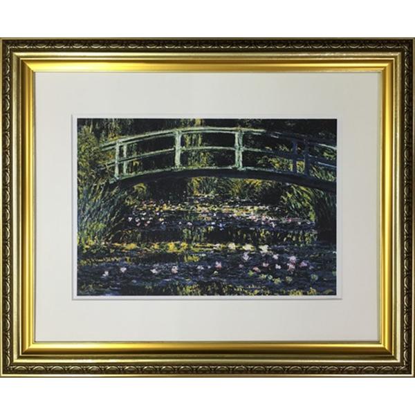 アートパネル クロードモネ Claude Monet 睡蓮の池と日本の橋