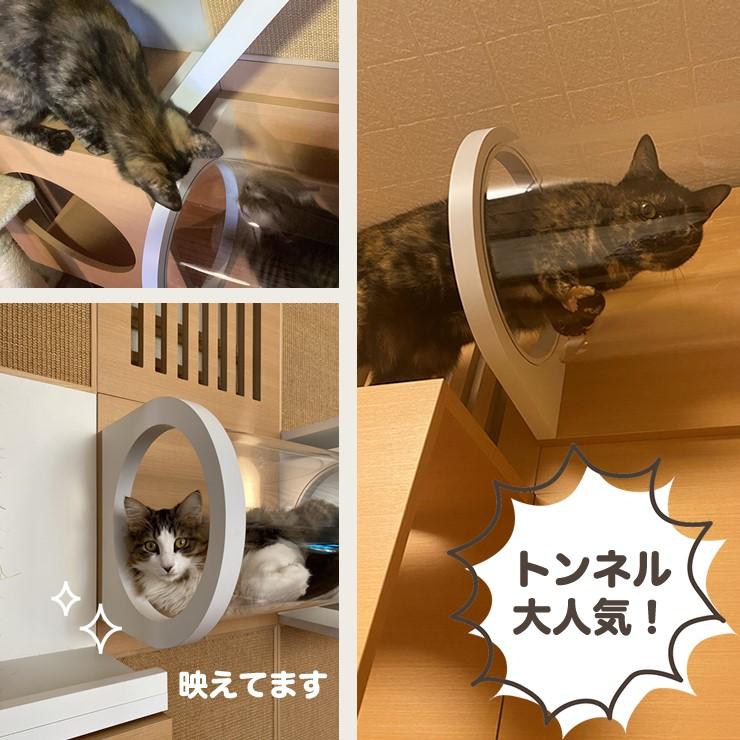 メーカー直送) CATTOPIA 3連結 A-134 工事不要 キャットタワー