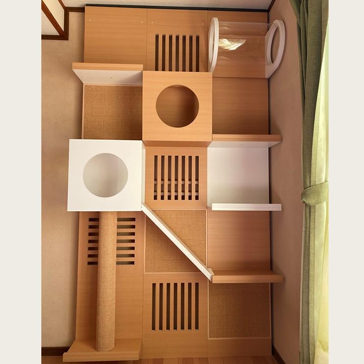 メーカー直送) CATTOPIA 3連結 トンネル付き A-244 工事不要 キャット