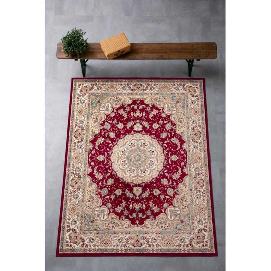 メーカー直送) カーペット ラグ マット 3畳 195×250 レッド メーカー直送) カーペット ラグ マット 3畳 195×250 レッド