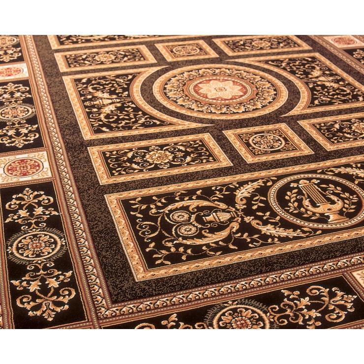 ペルシャ柄絨毯 160×230 新品未使用 ラグ カーペット ゴールド 訳あり 最高級 ベルギー絨毯 ラグ 160x230cm 約3畳 激安ラグマット