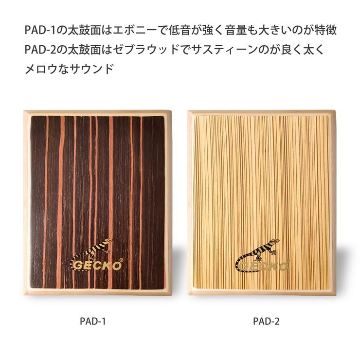 メーカー直送) GECKO カホン フラットパッド ショルダーケース付