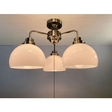 ‼️セール‼️昭和レトロシャンデリア40年以上前ガラスシェード シャンデリア 昭和レトロシャンデリアガラス