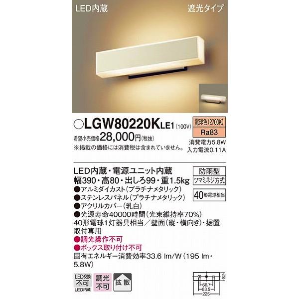 Panasonic（パナソニック） ポーチライト 勝手口灯 表札灯 外玄関