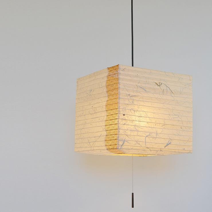 和風ランプ メーカー直送) 和室 照明 和風ペンダントライト cube(キューブ) 黒雲龍