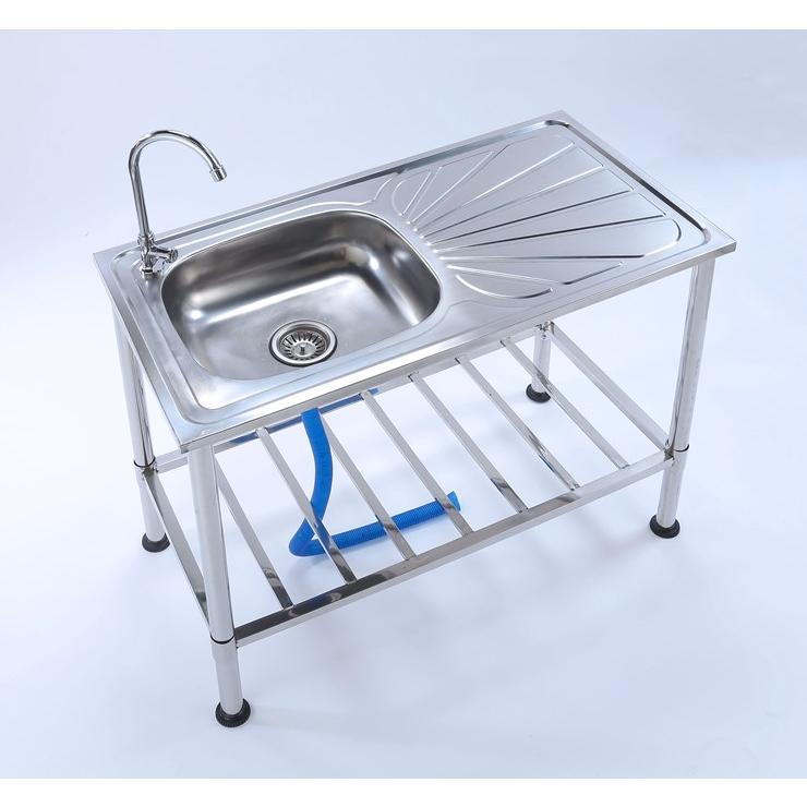 メーカー直送) 作業台付きステンレス流し台 TAN-3025 ガーデン