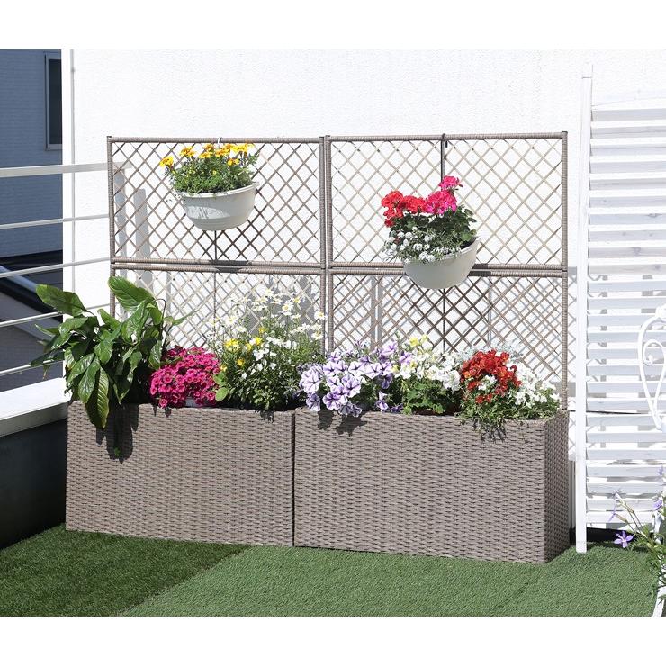 メーカー直送) ラタン調プランターボックス TAN-7001 おしゃれ