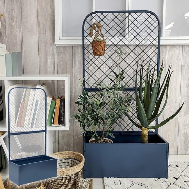メーカー直送) 屋外 おしゃれ 庭 プランターBOX付フェンス ツイル