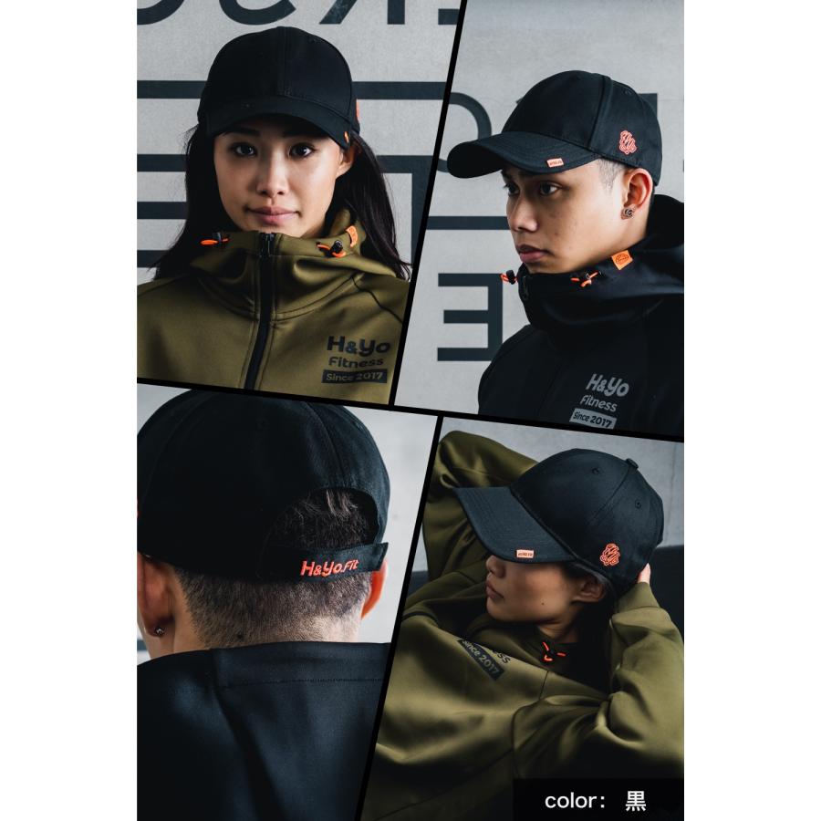 キャップ 帽子 メンズ レディース 男女兼用 ワークアウト トレーニング ジム スポーツ アウトドア ジムウェア 野球帽 ロゴ 刺繍 サイズ調整 | H＆Yo fitness | 08