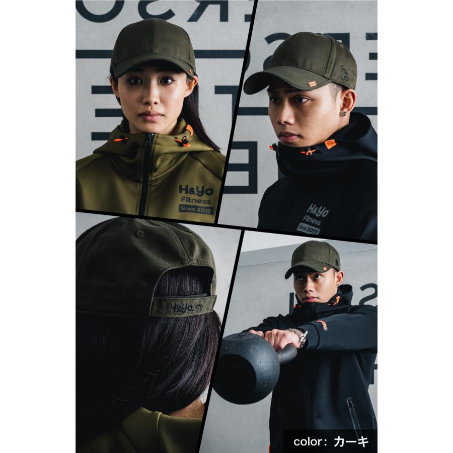 キャップ 帽子 メンズ レディース 男女兼用 ワークアウト トレーニング ジム スポーツ アウトドア ジムウェア 野球帽 ロゴ 刺繍 サイズ調整 | H＆Yo fitness | 09