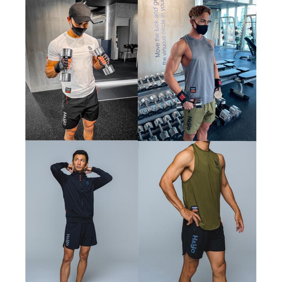 ジムウェア ハーフパンツ トレーニングウェア メンズ  ショートパンツ  短パン 高伸縮性 ファスナー付 おしゃれ | H＆Yo fitness | 17