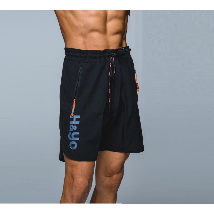 ジムウェア ハーフパンツ トレーニングウェア メンズ  ショートパンツ  短パン 高伸縮性 ファスナー付 おしゃれ | H＆Yo fitness | 18