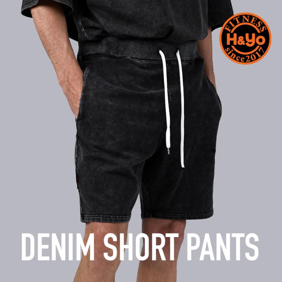 ジムウェア ストーンウォッシュ ハーフパンツ トレーニングウェア メンズ ショートパンツ 短パン おしゃれ かっこいい ウォーキング 筋トレ アスレジャー | 