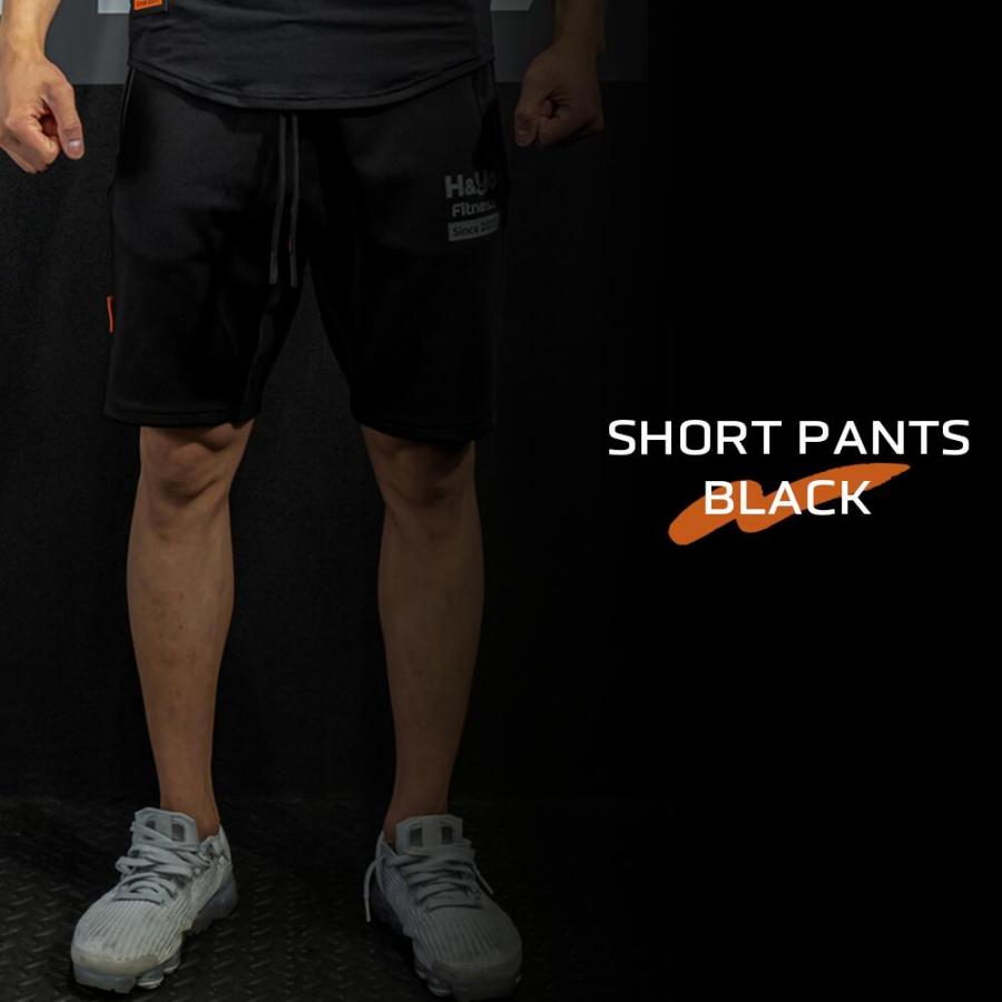 トレーニングウェア メンズ ハーフパンツ ショートパンツ ジムウェア 短パン 高伸縮性 ファスナー付 おしゃれ かっこいい ウェイトトレーニング | H＆Yo fitness | 01