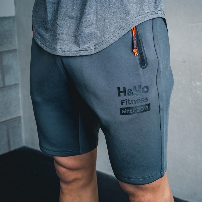 トレーニングウェア メンズ ハーフパンツ ショートパンツ ジムウェア 短パン 高伸縮性 ファスナー付 おしゃれ かっこいい ウェイトトレーニング | H＆Yo fitness | 20