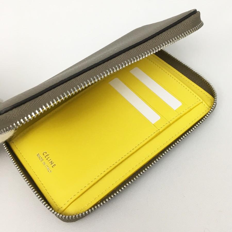 CELINE セリーヌ ミディアム ジップアラウンドウォレット スリSouris